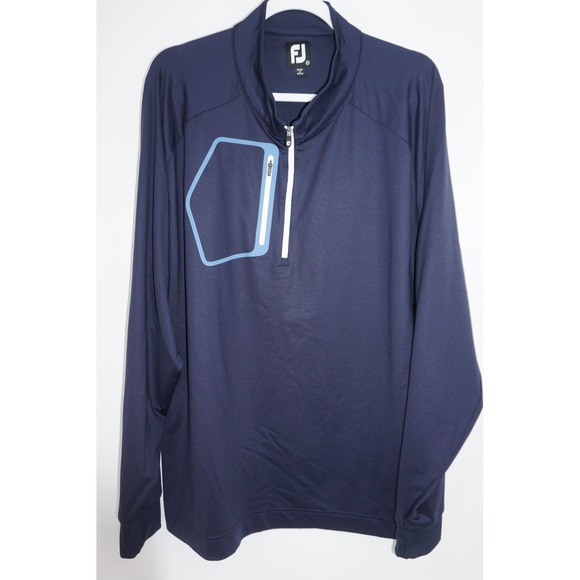 FootJoy Other - FootJoy FJ Pullover Mens 2XL Navy Blue Quarter Zip Golf Ironwood Country Club